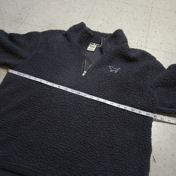 Victoria's Secret |  grey Sherpa turtleneck half zipper Pullover sweater - Picture 10 of 10